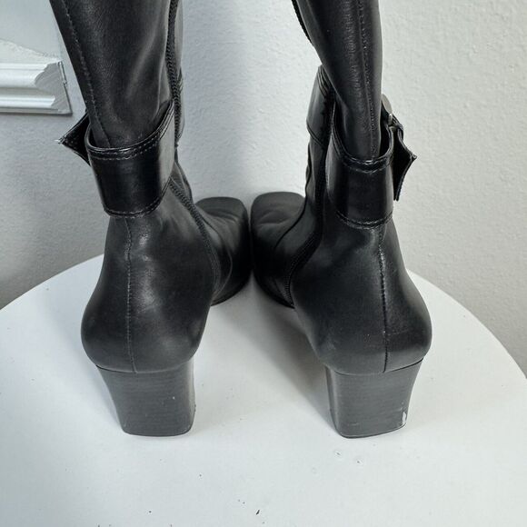 Nine & Company Black Knee 17" High Boots Zipper Sides 6.5 M Y2K 90’s Vibe - Picture 6 of 8